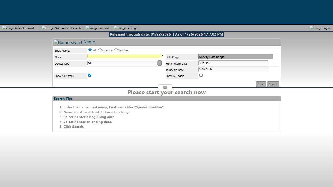 DeSoto County Public Records Search